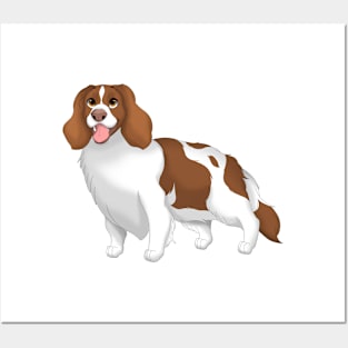 Liver & White English Springer Spaniel Dog Posters and Art